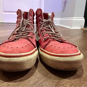 Vans Men's Red Sk8-Hi Sneakers